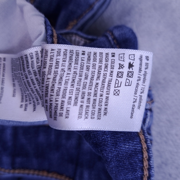 American Eagle Outfitters Blue Distressed Skinny Jeans - Picture 13 of 16